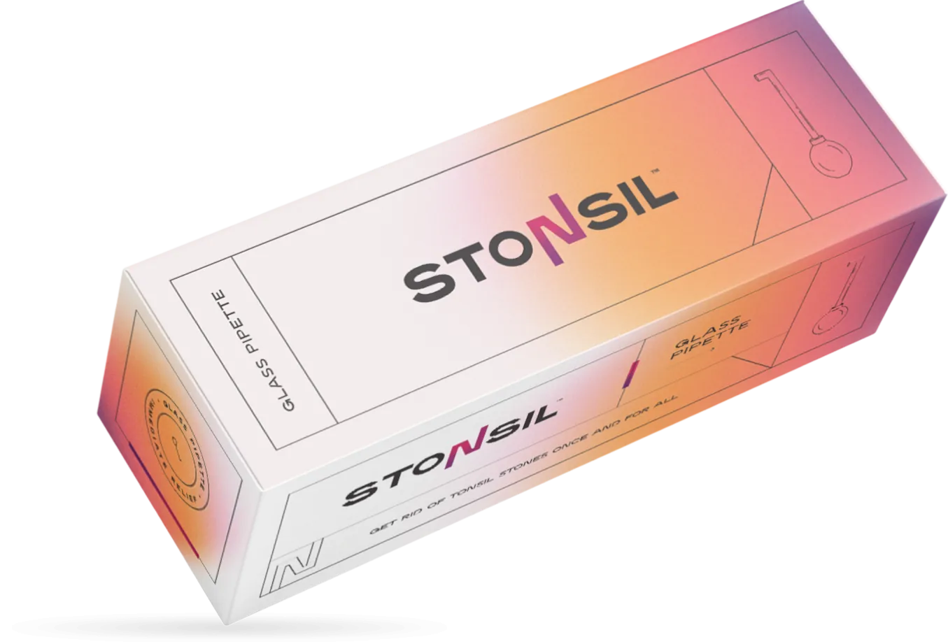 Stonsil™ pipette for removing tonsil stones
